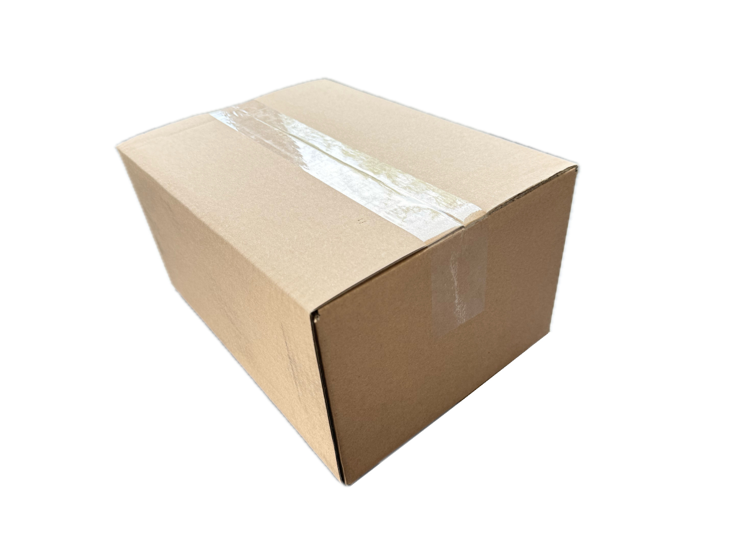 mit Paketband verschlossene Karton-Ansicht
